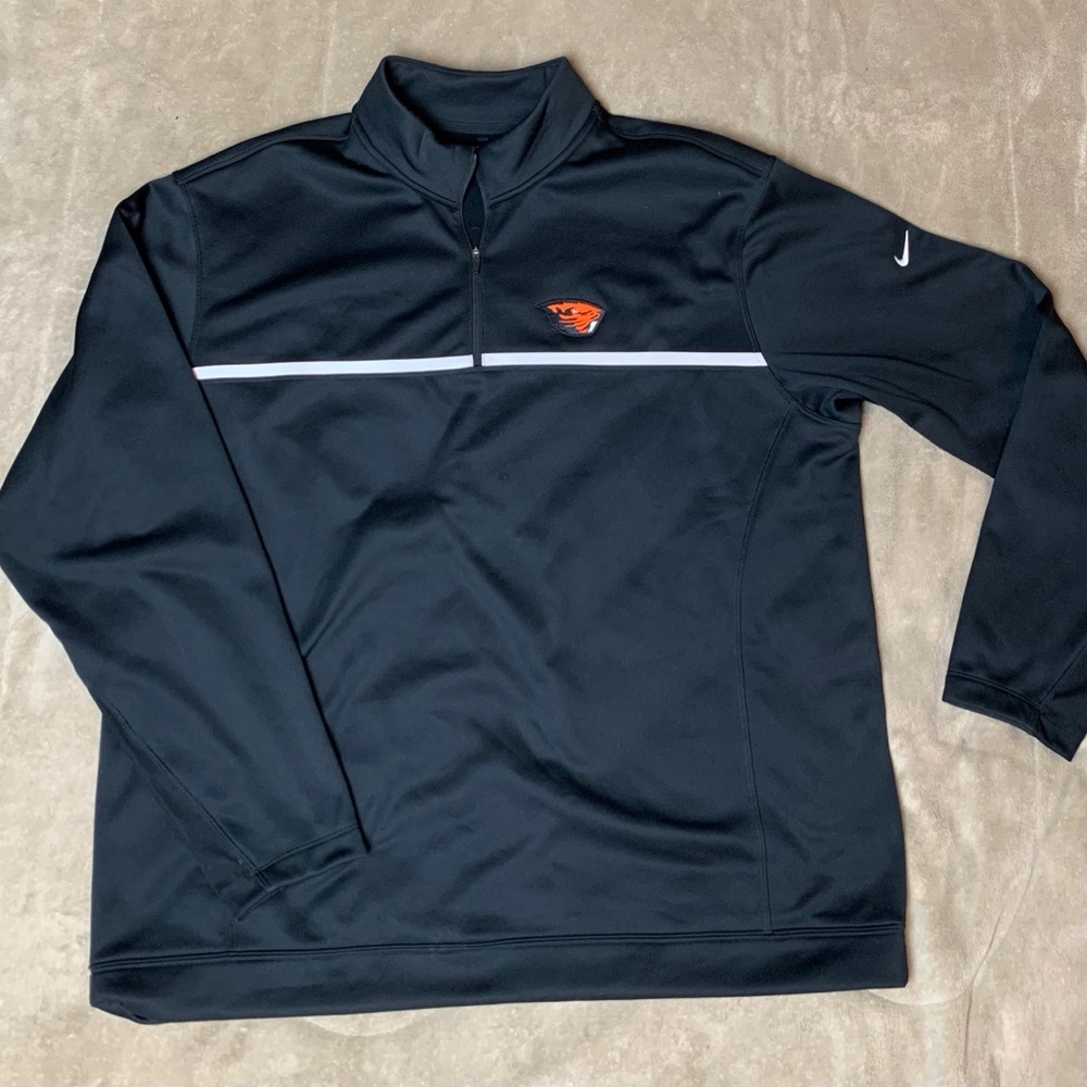Nike golf jacket with stitched Oregon state logo